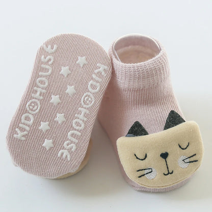 Baby Socks Girls Boys Toy Newborn Accessories anti Slip Cartoon Animals Kids Toddlers Gift Clothes Children Infant Stuff Fruit