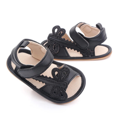 New Baby Girl Sandales Newborn Summer Shoes Toddler Princess Soft Rubber Sole Dragonfly Flats for 1 Year Infant Leather Sandalen