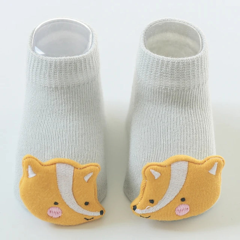 Baby Socks Girls Boys Toy Newborn Accessories anti Slip Cartoon Animals Kids Toddlers Gift Clothes Children Infant Stuff Fruit