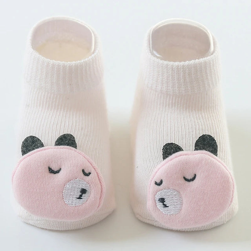 Baby Socks Girls Boys Toy Newborn Accessories anti Slip Cartoon Animals Kids Toddlers Gift Clothes Children Infant Stuff Fruit